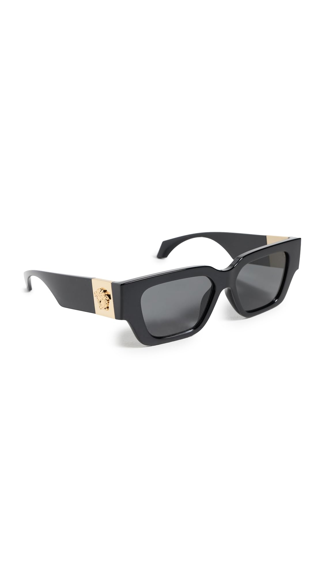 Versace Womens Medusa Rectangular Sunglasses