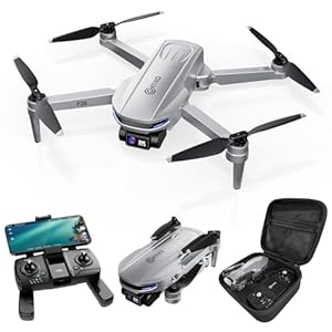 Contixo Dron con cámara F28 para adultos, seguimiento automático GPS, tiempo de vuelo de 26 minutos, drones FPV plegables con retorno de un botón, órbita, punto de referencia, modo selfie, no requiere