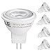 LE 3W MR11 GU4.0 LED Bulbs, Not Dimmable, 35W Halogen Bulbs Equivalent, 12V AC/DC, 230lm, 36° Beam Angle, Warm White, 3000K, GU4 Base, LED Light Bulbs, Spotlight, Pack of 4 Units