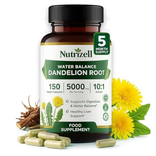 Dandelion Root Capsules 5000mg 150 Vegan Capsules - 5 Months