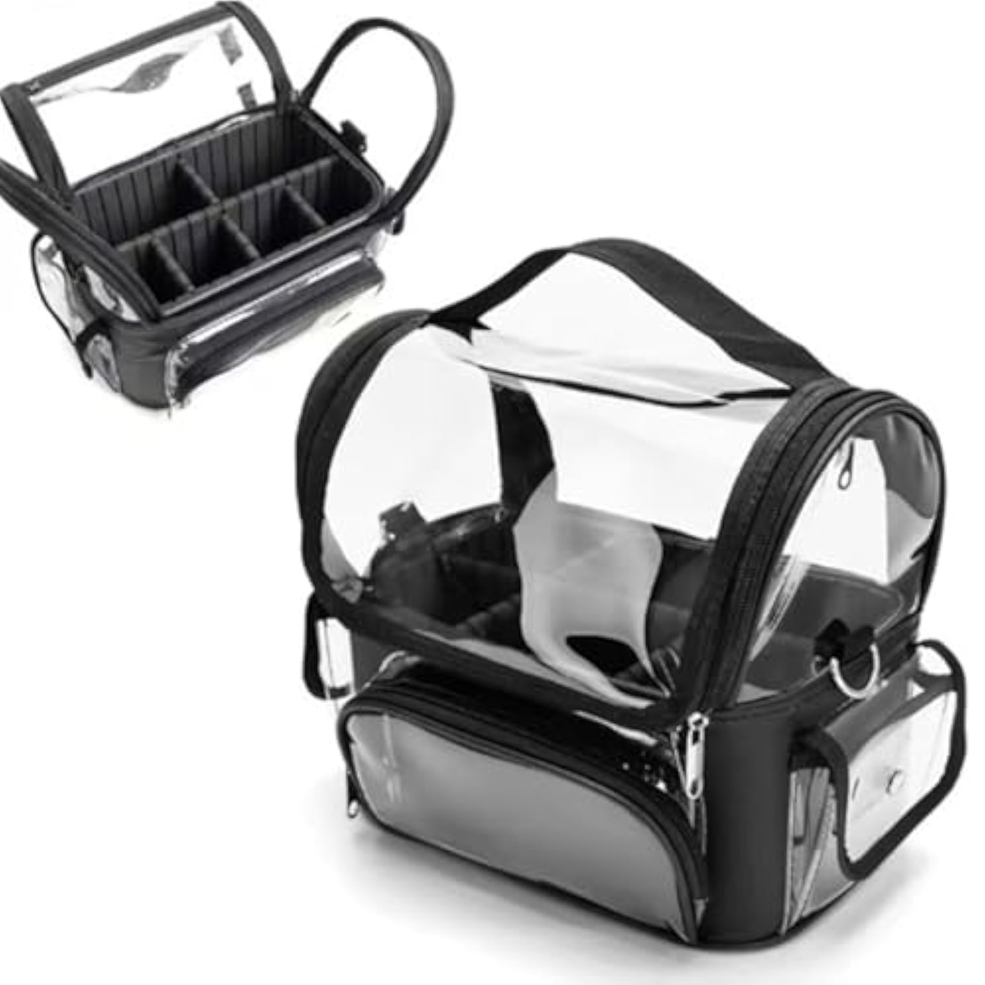 Large Clear Travel Toiletry Bag, Versatile Makeup Storage Box