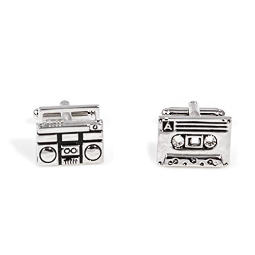 Mancuernas DJ Music Headphones Turntables Cassette Boom Box 4 pares con caja de regalo miniatura 6