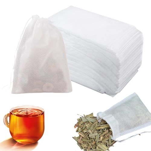 30 Stück Gewürzsäckchen 8x10cm Gewürzsäckchen Zum Mitkochen Gewürzbeutel Teebeutel Zum Selbstbefüllen Mit Kordelzug Umweltfreundlich Wiederverwendbar Teebeutel Für Tee Kaffee Filter Gewürze