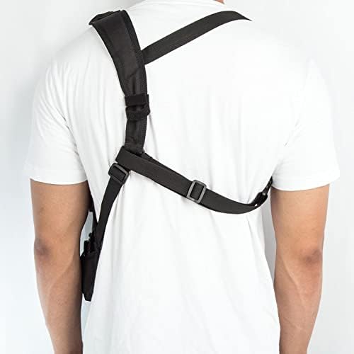 Radio Shoulder Holster Left Side Chest Harness Holder for Two Way Radios Walkie Talkie Rescue Essentials - 3