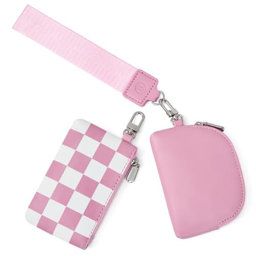 BOSTANTEN Small Wallet Checkered, Wristlet Wallets for...
