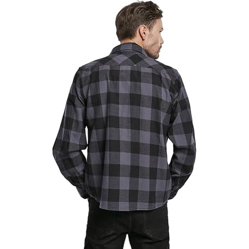 Men's Check Shirt Black/Grey3