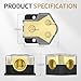 RVBOATPAT 12V Power Distribution Block Car Audio Amp Splitter 2 Way 0/2/4 Gauge in 4/6/8 Gauge Out Ground Distribution Block for Automotive Car Boat