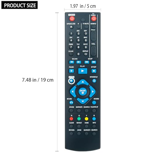 Télécommande AKB73215301 pour lecteur Blu-ray, finition et précision durables - 3