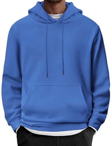 Image of COOFANDY Mens Hoodie Long Sleeve Casual Pullover Hooded Sweatshirt Fashion Drawstring Hoodies with Pocket
