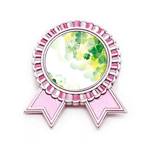 Broche rose de Saint-Patrick M en métal de qualité supérieure pour une finition haut de gamme
