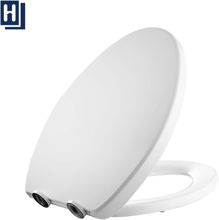 Amazon Com Homelody Toilet Seat Elongated Slow Close Bidet Toilet Lid American Standard Toilet Seat With Grip Tight Bumpers White Fits Mostly Toilet Brands Home Improvement