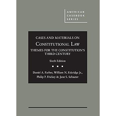 Cases and Materials on Constitutional Law