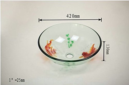 Laiton de qualité et verre trempé pour l'évier cascade de lavabo Gowe - 2