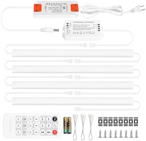 Litever Kitchen Under Cabinet Lights Plug in. Slim. Super Bright....