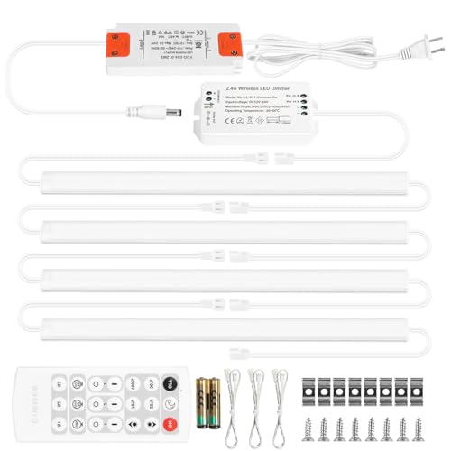 Litever Under Cabinet Lights Plug in. Slim. Super Bright.