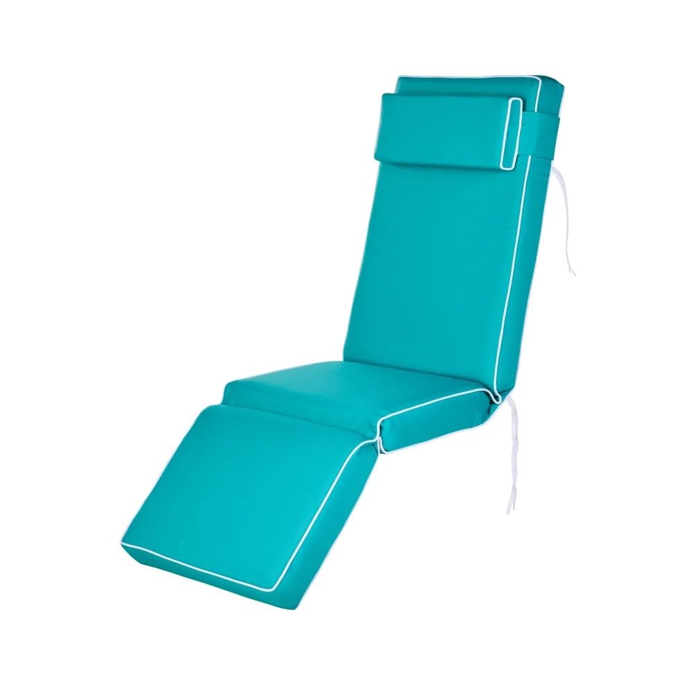 Alfresia Relaxer Chair Replacement Cushions, Luxury Seat, Back, Footrest and Headrest Cushion Set for Relaxer Chair Frames (Cushions Only)