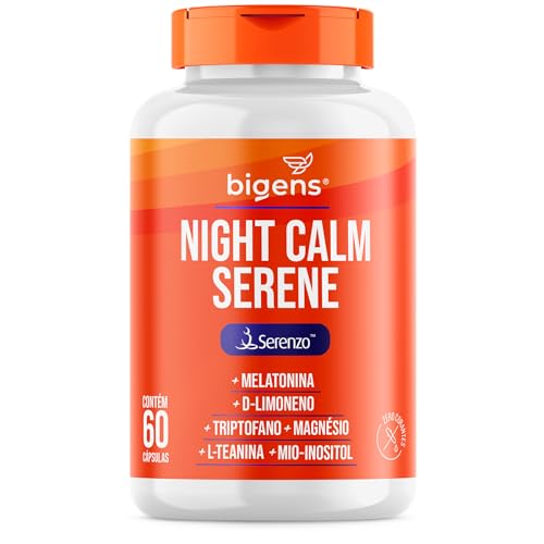 Night Calm Serene, Serenzo™, Melatonina, 60 caps, Bigens