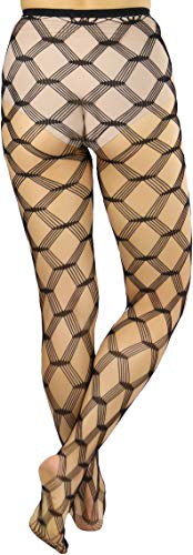 Image of ToBeInStyle Women's Large Mesh Fishnet Patterned Pantyhose Tights