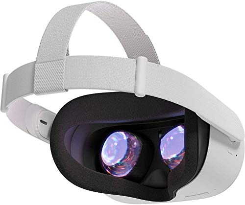 2020 Newest Oculus Quest 2 — Advanced All-in-One Virtual Reality Gaming Headset — Family Christmas Holiday Gaming Bundle, 64GB Video, White— Marxsol Microfiber Glasses Cleaning Cloth