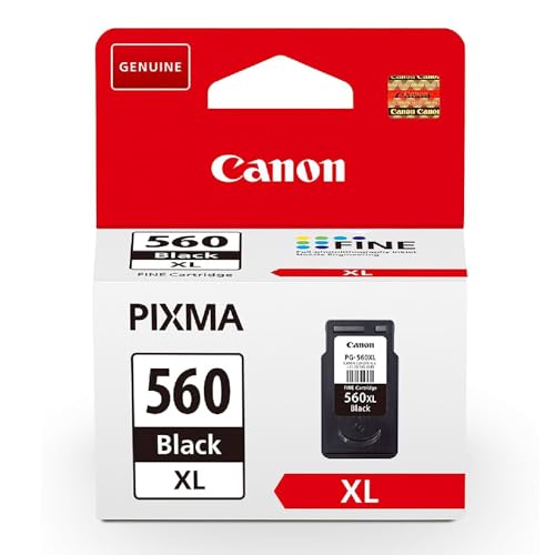 Cartucho de Tinta Negra de Alto Rendimiento Canon PG-560XL Original - Imprime hasta 400 Páginas A4...
