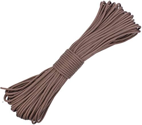 GeGeDa Paracord 9 Core 550 Parachute Cord Camping Rope 100FT (Coyote Brown, 100feete)