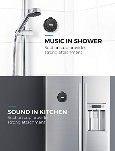 VicTsing SoundHot C6 Portable Bluetooth Speaker, Waterproof Bluetooth Speaker with 6H Playtime, Loud HD Sound, Shower Speaker with Suction Cup & Sturdy Hook, Compatible with iOS, Android, PC, Pad
