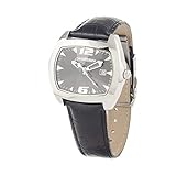 Gehäusedurchmesser: 41mm Chronotech Unisex Erwachsene Analog Quarz Uhr mit Leder Armband CT2188L-02