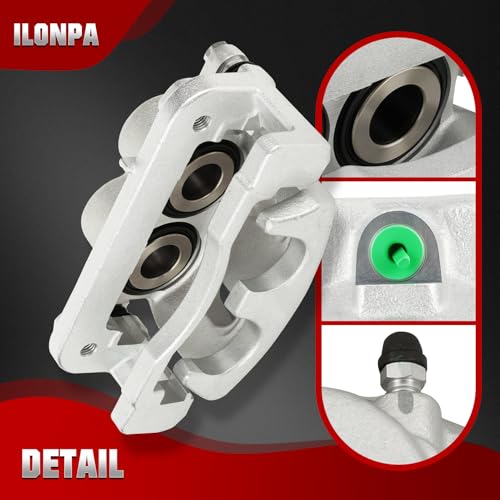 Image of Front Disc Brake Caliper Assembly with Bracket fit for Chevrolet Silverado 1500 2008-2018, GMC Sierra 1500 2008-2018, Chevrolet Tahoe 2008-2020, GMC Yukon 2008-2020, 2PC with 18-B4918A+18-B4919A