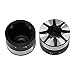 HDBUBALUS Front Axle Nut Covers Axle Caps Fit for Harley Sportster XL 1200 Dyna Softail Fat Boy Touring Street Road Electra Tri Glide 2 pcs Black
