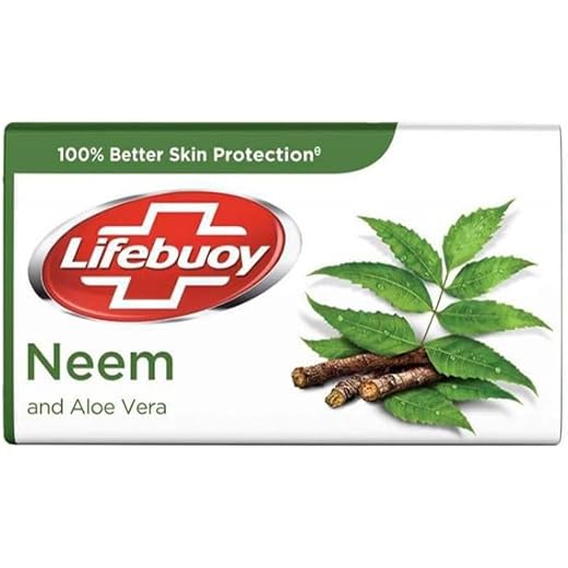 Lifebuoy Neem Aloe Vera Skin Protection Soap 100g Pack of 4
