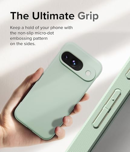 Image of Ringke Onyx for Google Pixel 9 Case [Feels Good in The Hand] Oil & Dirt Resistant, Enhanced Camera Lens Protection, Comfortable Grip, Non-Slip, Lightweight Cover - Mint