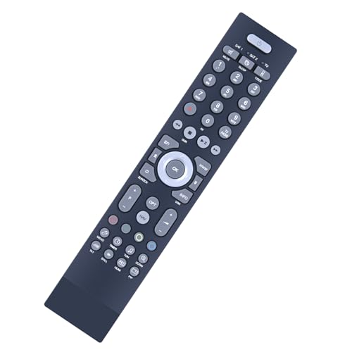 CLVIZCXOM FBDVR401 Télécommande de rechange pour télécommande TechniSat Diginova Digimod TechniStar DAKANA Noir (pour les récepteurs numériques ISIO et les appareils TV TechniSat)