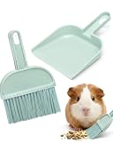 BCHKO Minibesen Set für Meerschweinchen Zubehör & Kaninchen Zubehör, Mini-Käfigreiniger für Hamster Zubehör & Kleintiere, Kompakte Bürste gegen Heu & Verschmutzung