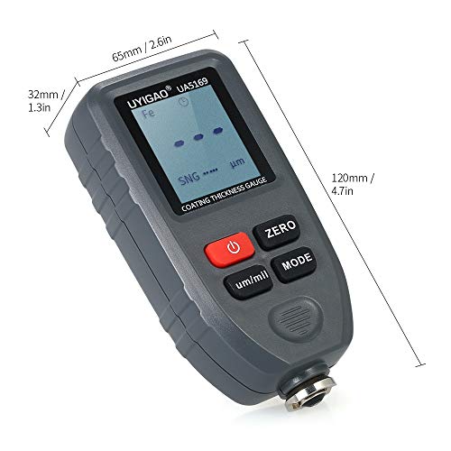 Medidor Digital de Espesor de Pintura Portátil con Pantalla LCD Retroiluminada, Preciso para Coating de Autos Fe/NF miniatura 2