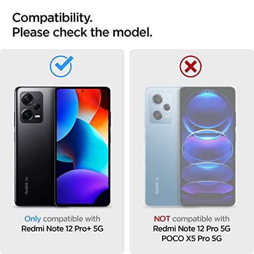 Spigen Rugged Armor compatible with Xiaomi Redmi Note 12 Pro+ Plus 5G case cover - Matte Black