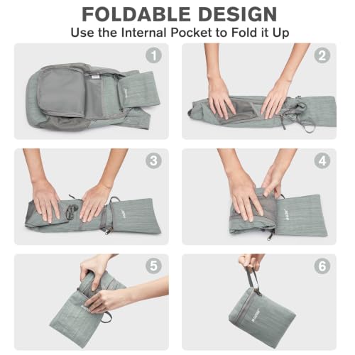 Image of G4Free 10L /15L Hiking Backpack Lightweight Packable Hiking Daypack Small Travel Outdoor Foldable Shoulder Bag