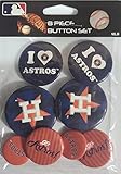 Rico Astros 8 Pack Team Button Set EBTNS5501 Astros 8 Pack Team Button Set