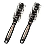 COOLHIYA 2pcs Anti-static Hair Brushes with Comfortable Grip Detangle Curly Hair Wet Dry Use Random Color