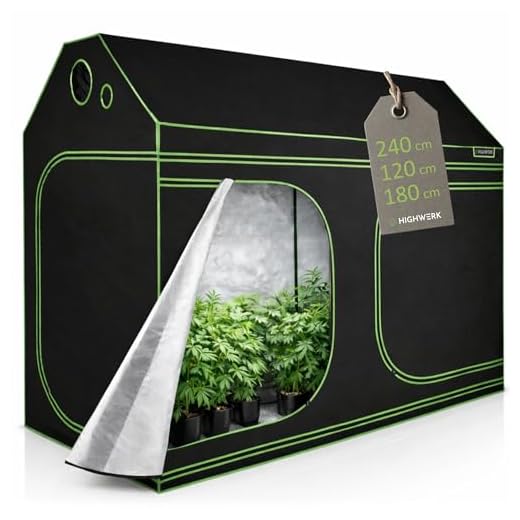Zelsius Growzelt "MyHomeGrow" Grow tent | Indoor Growbox | verschiedene Farben | Growroom Growschrank Darkroom Pflanzenzelt Gewächshaus Zuchtzelt (240 x 120 x 200 cm, Grau) 15 HIGHWERK Growzelt 240 x 120 x 200 cm | MyHomeGrow Grow Tent, Grau | Indoor Grow Tent für Pflanzenzucht | Growbox, Homegrow, Growschrank | Zuchtzelt, Pflanzenzelt, Anzuchtzelt, Gewächshaus