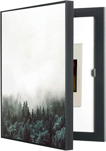 Boîtier décoratif moderne pour cacher le tableau électrique de l'entrée