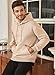 JMIERR Mens Cotton Fashion Hoodies & Sweatshirts Drawstring Long Sleeve Front Collar Hooded Pullovers with Pockets for Men Loose Fit Casua Fall Winter Shirt Tops Sweater, US46(XL), Khaki