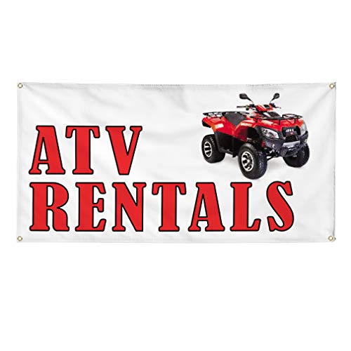 Vinyl Banner ATV Rentals Outdoor Advertising 12x30