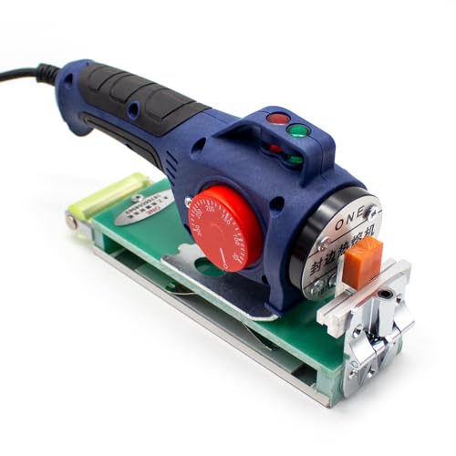 Jieotwice Plaqueuse de Chants Portative Pour Le Travail du Bois, Plaqueuse de Chants en Pvc à Température Réglable Pour Le Travail du Bois, Auto-Adhésive...