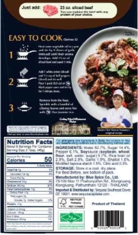 Miniatura 2 de Blue Elephant Royal Thai Cuisine, 3.5 onzas, salteado tailandés premium, salsa de pimienta negra (cada una)