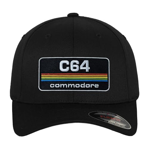Commodore 64 - Commodore 64 Officially Licensed Patch Flexfit Baseball Cap (Black), Large/X-Large