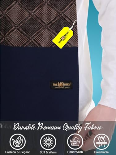 Image of Pick Ur Needs Premium Men's Warm And Stylish Woolen Muffler Angoora With Solid Color Plain Design And Stylish Tussles Ends Muffler For Men