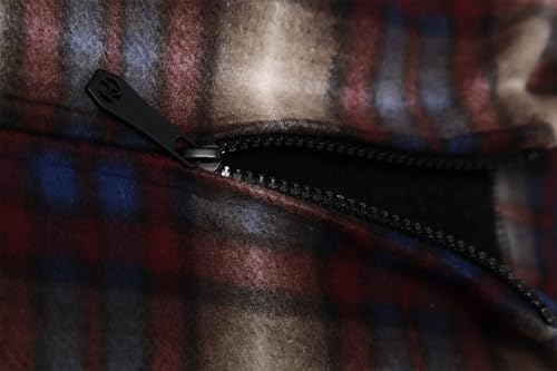 Image of Gary Com Heavy Thick Flannel Plaid Jacket Sherpa Fleece Lined Hoodies for Men Zip Up Winter Warm Coat Zipper Sweatshirt