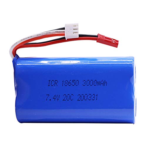 8PCS 7,4 V 3000mAh 2S 18650 lipo Batterie Für U12A S033g Q1 H100 H101 H102 H103 FT009 rc Boote Modell Teile