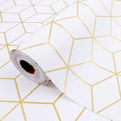 Drawer Shelf Liner Waterproof 10 Inch Wide X 20 Ft Non Slip Cabinet Liners Non Adhesive Pantry Shelf Liners Strong Grip Drawer Cupboard Mat for Closet Bathroom Refrigerator Gold Cover