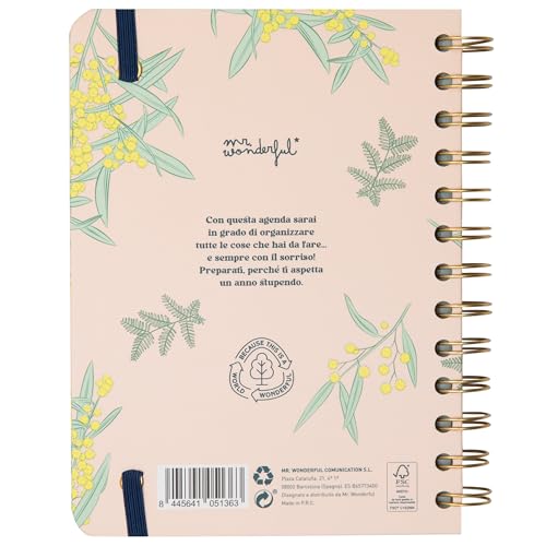 Mr. Wonderful 2025 Small Weekly Office Diary - Start the Magic - Includes 8 Sheets of Stickers and Motivational Daily Phrases - Image 3